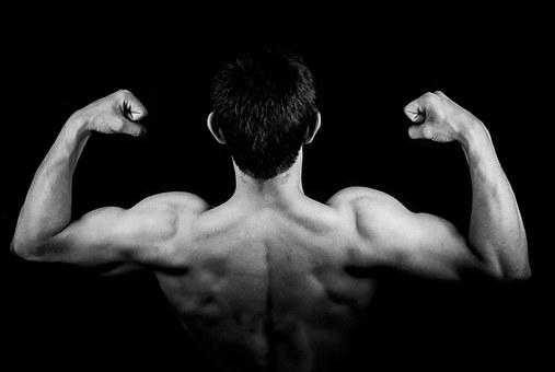 man with big muscle
