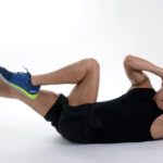 Man on side planking